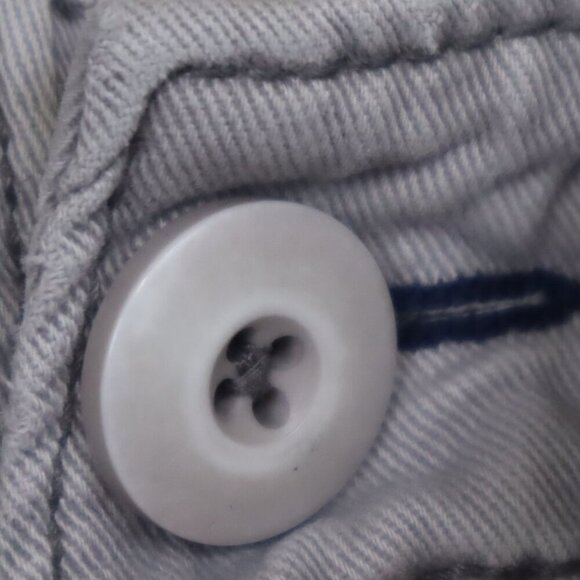 GREY SHORTS 30 Aeropostale *FLAWED* Summer Classic Preppy Denim Jean Jorts Light - Picture 6 of 11